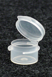 Bottles, Jars and Tubes 1 inch LaCons Hinged Lid COntainers (Polycons).