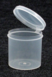 Bottles, Jars and Tubes 2 1/2 inch LaCons Hinged Lid Containers (Polycons).
