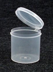 Lacons® 252500 Round Hinged-Lid Plastic Container